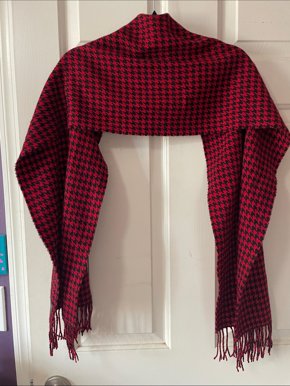 CASHMERE HERRINGBONE SCARF